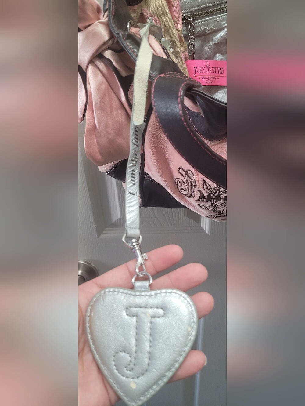 Juicy Couture Daydreamer Pink/Brown Velour Vintage Y2K Bag - Picture 14 of 16